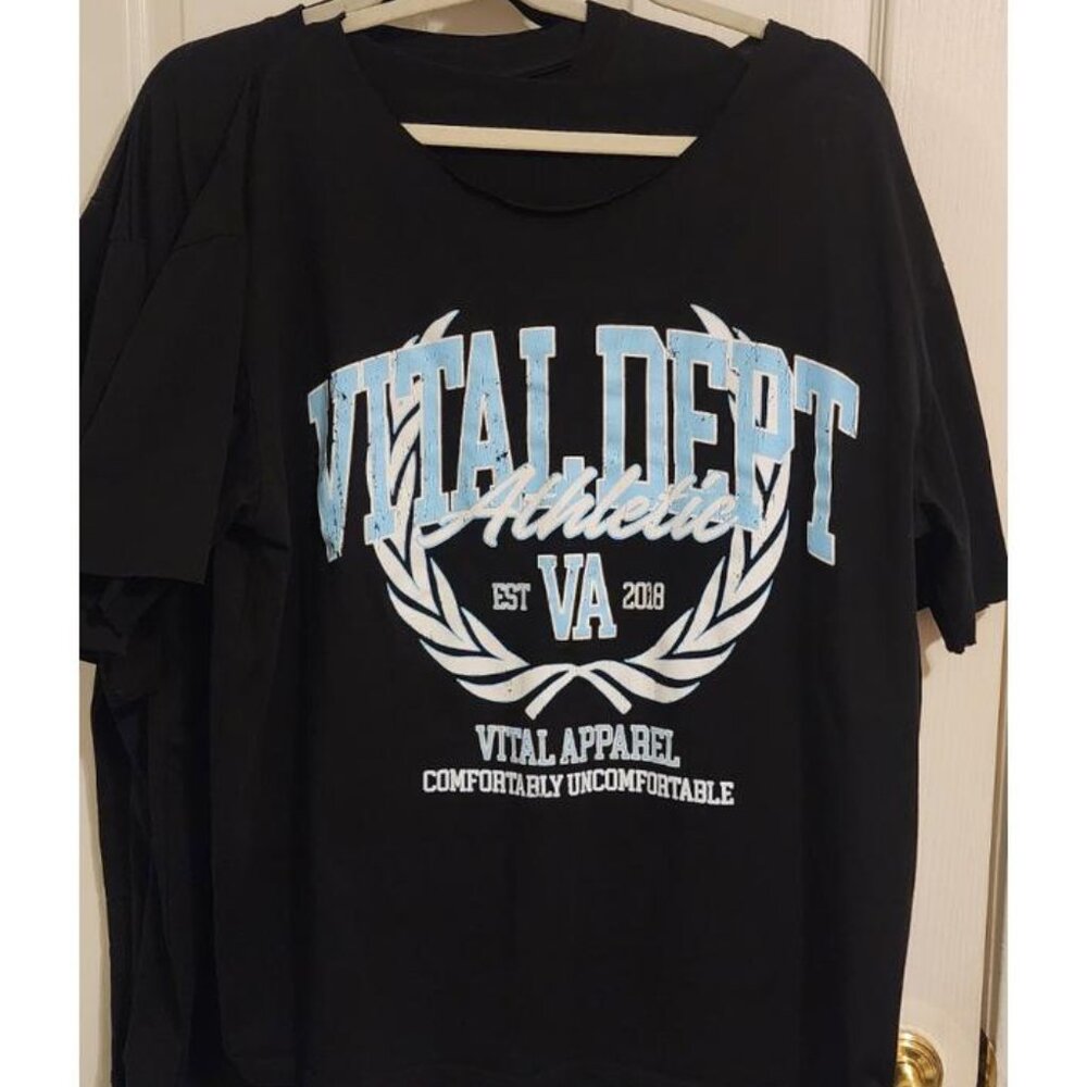 Vital Apparel “Vital Dept” Off-Shoulder Pump Cover | Black | Size 2XL